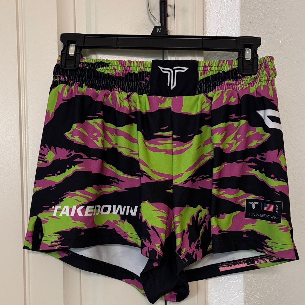 Takedown Camo Athletic Shorts Wrestling MMA Training Medium USA
